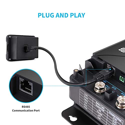 Renogy Monitoring Screen for 12V 30/50A DC MPPT on-board Battery Charger, Flush-mount with Backlit LCD, Real-time Tracking