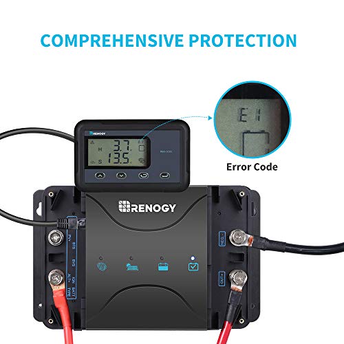 Renogy Monitoring Screen for 12V 30/50A DC MPPT on-board Battery Charger, Flush-mount with Backlit LCD, Real-time Tracking