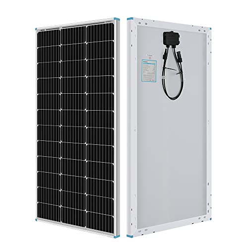 Renogy 12 Volt Solar Panel 100 Watt High-Efficiency Monocrystalline Module PV Single, RNG-100D-SS