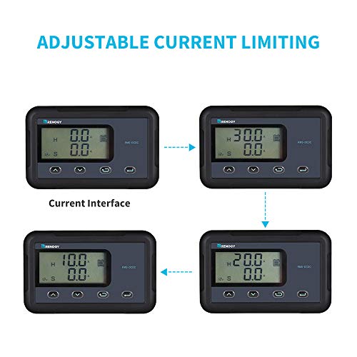 Renogy Monitoring Screen for 12V 30/50A DC MPPT on-board Battery Charger, Flush-mount with Backlit LCD, Real-time Tracking