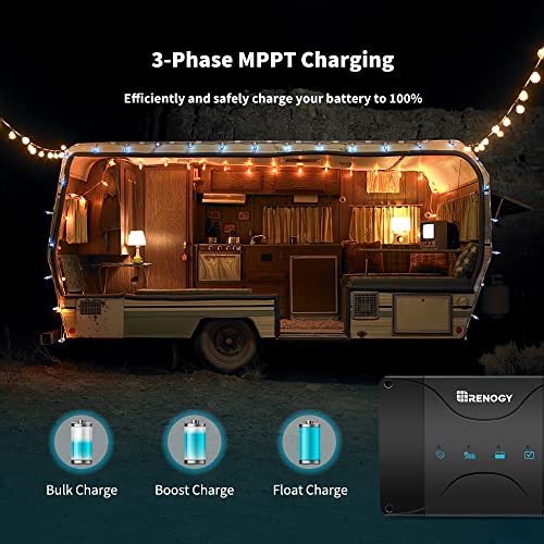 Renogy 12V 30A DC On-Board Input MPPT Battery Charger for Gel, AGM, and Lithium Batteries, Using Multi-Stage Charging, in RVs, Cars, Boats, Yachts, Recommended to Match with 40A ANL Fuse